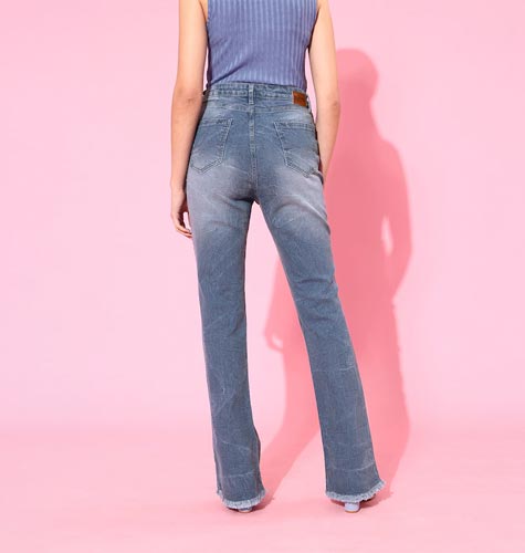 Women Blue High-Rise Bootcut Stretchable Jeans